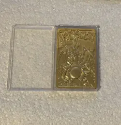 Pokemon Charizard 23k Gold Plated Burger King Trading Card 1999 Damaged - Image 3