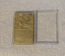 Pokemon Charizard 23k Gold Plated Burger King Trading Card 1999 Damaged - Image 4