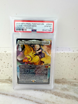 Cloud, Midgar Mercenary MtG Final Fantasy Chocobo Track Foil Card #0564 PSA 10 - Image 1