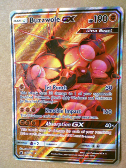Buzzwole GX 104/111 Crimson Invasion Full Art Ultra Rare Pokemon Card - Image 1