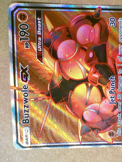 Buzzwole GX 104/111 Crimson Invasion Full Art Ultra Rare Pokemon Card - Image 2