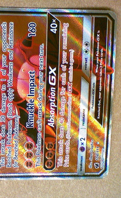 Buzzwole GX 104/111 Crimson Invasion Full Art Ultra Rare Pokemon Card - Image 3
