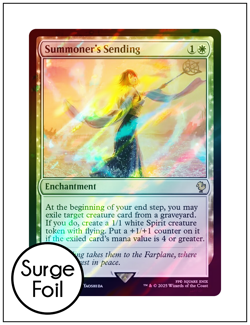 1x Summoner's Sending, Surge Foil, Final Fantasy, Magic MTG NM - Image 1