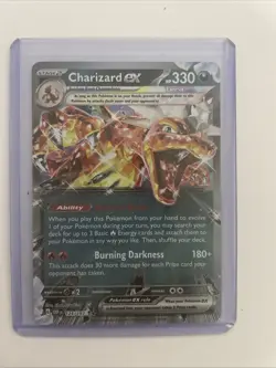 Pokemon TCG Charizard EX Obsidian Flames Holo Card 125/197 Double Rare Mint - Image 1