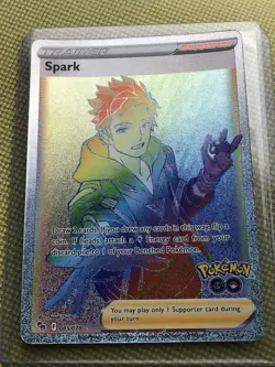 Spark 85/78 Rainbow Secret Rare Pokemon TCG Pokemon Go 2022 NM - Image 2