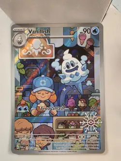 Vanillish Illustration Rare 190/182 Pokemon Sv04: Paradox Rift Holo Full Art 190 - Image 1