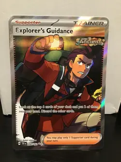 Explorer's Guidance 200/162 Ultra Rare Pokemon Temporal Forces Holo Full Art - Image 1