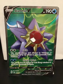 Starmie V 166/189 Ultra Rare Pokemon Astral Radiance Full Art Holo - Image 1