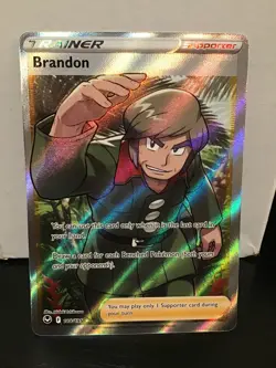 Brandon 188/195 Pokemon Silver Tempest Full Art Holo Ultra Rare - Image 1