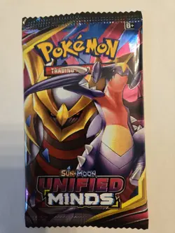 unoffical POKEMON SUN & MOON 1 UNIFIED MINDS 10 CARD BOOSTER PACK SEALED. - Image 1
