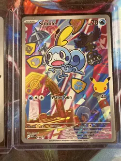 First Partner Illustration Series 2 Grookey 052, Scorbunny 053, Sobble 054 - Image 4