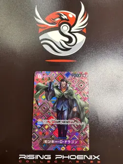 Rising Phoenix One Piece - Monkey.D.Dragon OP07-015 Holo NM- Jap #0197 - Image 1