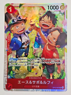 Ace & Sabo & Luffy OP13-007 (SR) Carrying on His Will ONE PIECE CCG Japanese - Image 1