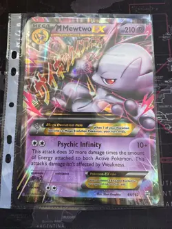 Pokemon TCG Mewtwo EX 64/162 Jumbo Oversized Holo Card breakpoint promo XY - Image 1
