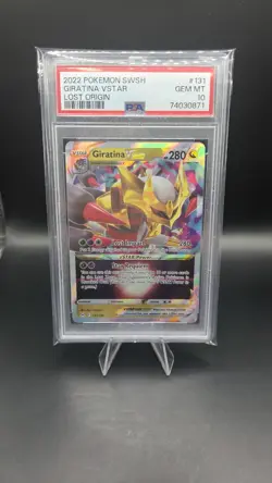 Giratina Vstar 131/196 — PSA 10 — Lost Origin — Rare Holo Pokemon Card — SWSH - Image 1