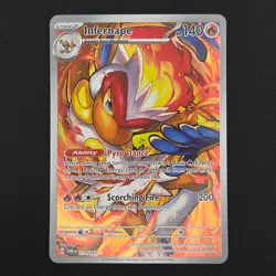 Pokemon TCG Card Infernape 173/167 Twilight Masquerade Illustration Rare - NM - Image 1