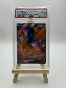 Pokemon TCG Charizard v SWSH050 Champions Path ETB Promo Card PSA 10 - Image 1