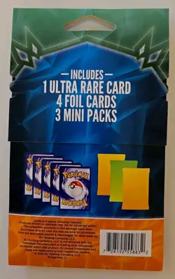 Pokemon 1x Mini Pack with 3 Packs 1 Ultra Rare 4 Foil Cards Sealed - Image 2