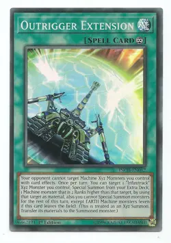 Outrigger Extension INCH-EN012 Super Rare Yu-Gi-Oh Card 1st Edition New - Image 1