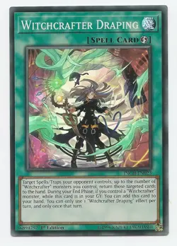 Witchcrafter Draping INCH-EN023 Super Rare Yu-Gi-Oh Card 1st Edition New - Image 1