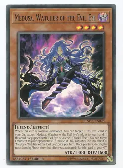 Medusa, Watcher of the Evil Eye INCH-EN028 Super Rare Yu-Gi-Oh Card 1st New - Image 1