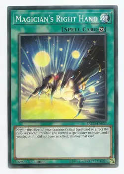 Magician's Right Hand INCH-EN057 Super Rare Yu-Gi-Oh Card 1st Edition New - Image 1