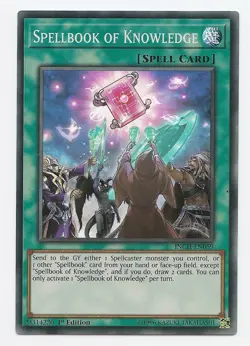 Spellbook of Knowledge INCH-EN059 Super Rare Yu-Gi-Oh Card 1st Edition New - Image 1