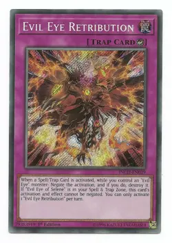 Evil Eye Retribution INCH-EN039 Secret Rare Yu-Gi-Oh Card 1st Edition New - Image 1