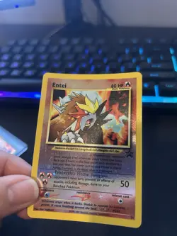 Pokemon Neo 2 Promo 2000 Japanese Entei Reverse Foil Card NM Condition - Image 1