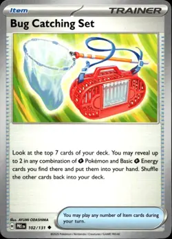 BUG CATCHING SET 102/131 Pokemon Card Prismatic Evolutions Near Mint - Image 1