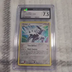 RARE Graded Pokemon Card- Dialga 1/130 (Diamond & Pearl 2007) Holo CGC 7.5 NM-MT - Image 1
