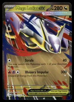 Pokemon Cards Mega Latias ex 100/132 Mega Evolution Double Rare NM *9 - Image 1