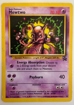 Pokemon Mewtwo 14/53 WotC Black Star Promo Vintage Non-Holo - Image 1