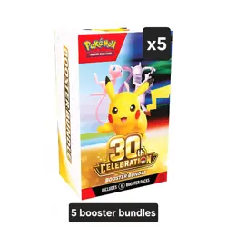 PRESALE 5x 30th Anniversary Pokemon Booster Bundle PRESALE SEALED 5x bundles - Image 1