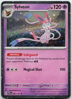 Sylveon 040/131 Cosmos Holo Rare Prismatic Evolutions Pokemon Holo Near Mint - Image 1