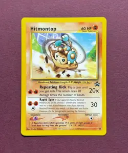 Pokemon 2001 Black Star Promo #37 Hitmontop, Wizards of the Coast Vintage Eng NM - Image 1