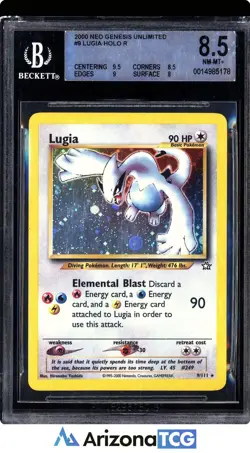 Pokemon 2000 Lugia 9/111 Holo Neo Genesis Unlimited BGS 8.5 - Image 1