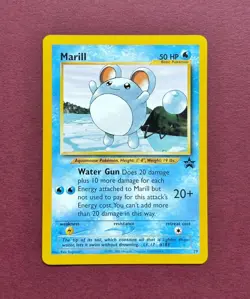 Pokemon 2000 Black Star Promo #29 Marill, Wizards of the Coast WOTC Vintage NM - Image 1