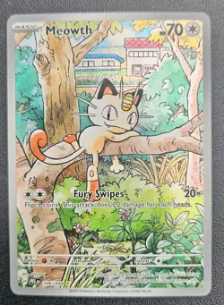 🔥Pokemon TCG Meowth 106/094 – Phantasmal Flames – English IR- MINTY - Image 2