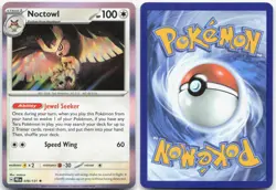 NOCTOWL 078/131 Prismatic Evolutions Pokemon Rare Holo Near Mint - Image 3