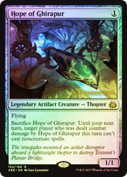 Near Mint x 1 Hope of Ghirapur - AER Prerelease Magic Promos - FOIL - Image 1