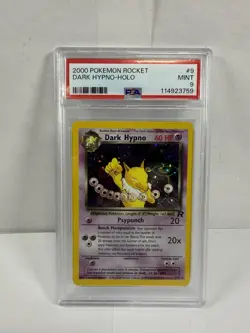 Pokemon Dark Hypno 9 Team Rocket Unlimited Holo Rare PSA 9 - Image 1