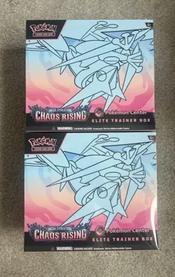X2 Pokemon TCG: Chaos Rising Elite Trainer Box ETB Brand New & Sealed - Image 1