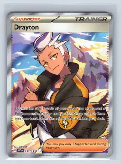 Drayton 232/191 Ultra Rare Surging Sparks Pokemon Holo Near Mint - Image 1