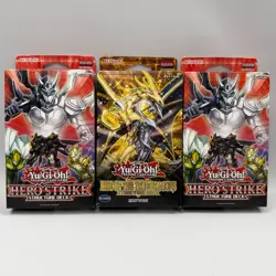 Yu-Gi-Oh Structure Decks Lot: Hero Strike x2 & Rise of the True Dragons *Sealed* - Image 1