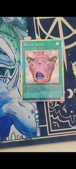 Yu-Gi-Oh Pot of Sloth 1st Edition Starlight Rare - Image 1