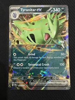 Pokemon TCG Evolutions Tyranitar EX Prismatic Card 064/131 Double Rare - Image 1