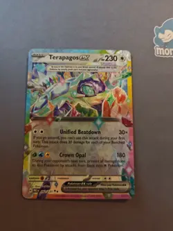 Pokemon TCG Terapagos EX Prismatic Evolutions Holo Card 092/131 - Image 1