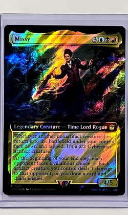 2023 MTG Magic The Gathering WHO Doctor Who Extended Art Surge Foil #1022 Missy - Image 1