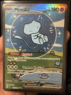 Mew EX 232/091 Bubble Mew Holo Card Sv: Paldean Fates Sir Near Mint NM Condition - Image 1